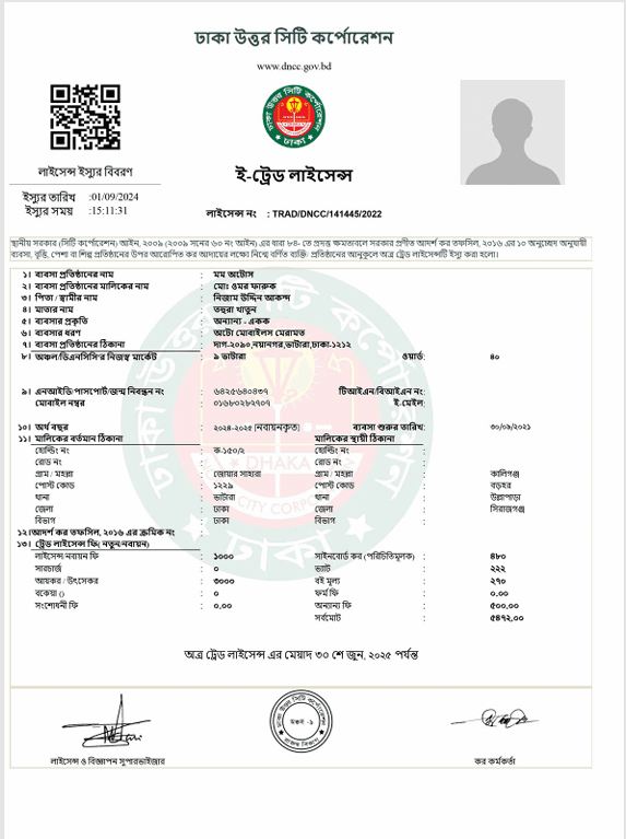 ই-ট্রেড লাইসেন্স
